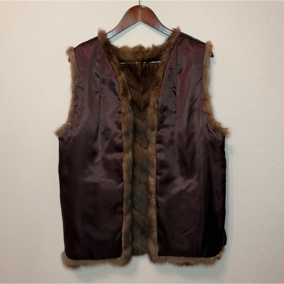 Flier Furs Beverly Hills Custom Russian Sable Gilet/Vest Women’s Size M - Picture 4 of 8